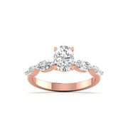 1.04 Carat Classic Oval Diamond Ring