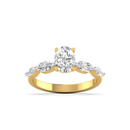 1.04 Carat Classic Oval Diamond Ring