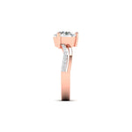 1 Carat Radiance Solitaire Diamond Ring with Split Shank
