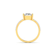 1 Carat Radiance Solitaire Diamond Ring with Split Shank