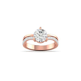 1 Carat Radiance Solitaire Diamond Ring with Split Shank