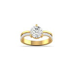 1 Carat Radiance Solitaire Diamond Ring with Split Shank