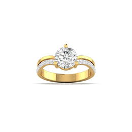 1 Carat Radiance Solitaire Diamond Ring with Split Shank
