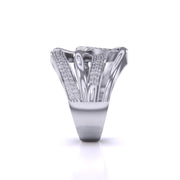 Classy Shimmering Diamond Cluster Ring