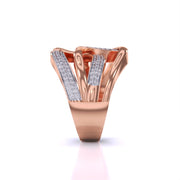 Classy Shimmering Diamond Cluster Ring