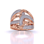 Classy Shimmering Diamond Cluster Ring