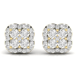 Clover Style Stud Earrings