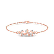 Clustered Flower Trio Diamond Band