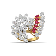 Flare Cocktail Diamond Ring