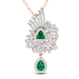Fancy & Round Shape Diamonds Pendant