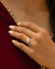 Concentric Circle Diamond Ring