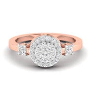 Concentric Circle Diamond Ring