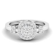 Concentric Circle Diamond Ring