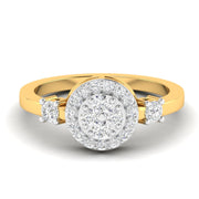 Concentric Circle Diamond Ring