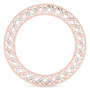 Contemporary Crosshatch Diamond Bangle