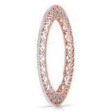 Contemporary Crosshatch Diamond Bangle