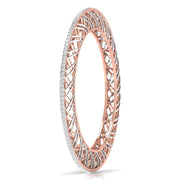 Contemporary Crosshatch Diamond Bangle