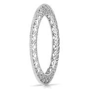 Contemporary Crosshatch Diamond Bangle
