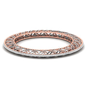 Contemporary Crosshatch Diamond Bangle