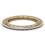 Contemporary Crosshatch Diamond Bangle