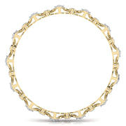 Contemporary Diamond Studded Bangle