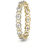 Contemporary Diamond Studded Bangle