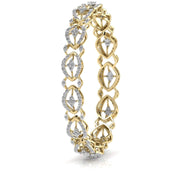 Contemporary Diamond Studded Bangle