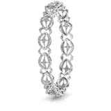 Contemporary Diamond Studded Bangle