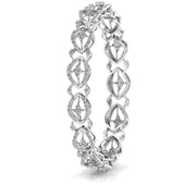 Contemporary Diamond Studded Bangle