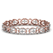 Contemporary Diamond Studded Bangle