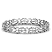 Contemporary Diamond Studded Bangle
