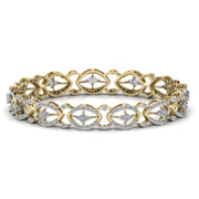 Contemporary Diamond Studded Bangle
