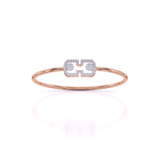 Crystal Cuff Diamond Bangle