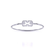 Crystal Cuff Diamond Bangle