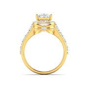 Cushion Cut Diamond Double Halo Ring