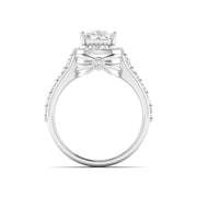 Cushion Cut Diamond Double Halo Ring