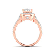 Cushion Cut Diamond Double Halo Ring