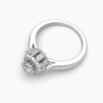 Bloom Setting Solitaire Diamond Ring