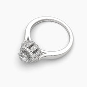Bloom Setting Solitaire Diamond Ring
