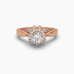Bloom Setting Solitaire Diamond Ring
