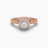 Bloom Setting Solitaire Diamond Ring