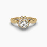 Bloom Setting Solitaire Diamond Ring