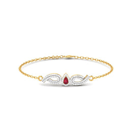 Dainty Diamond Gold Bracelet