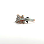 Dazzling Blue Diamonds Cocktail Ring