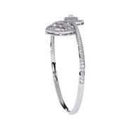 Geometric Open Diamond Bangle