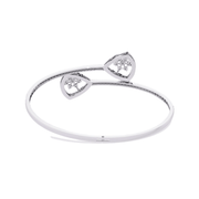 Geometric Open Diamond Bangle