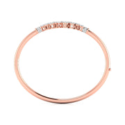 Delicate Diamond Cluster Bangle