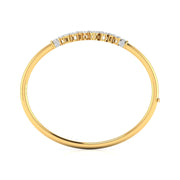 Delicate Diamond Cluster Bangle