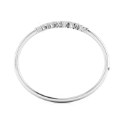 Delicate Diamond Cluster Bangle