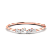 Delicate Diamond Cluster Bangle